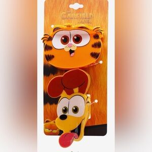 NWT Hot Topic The Garfield Movie Garfield and Odie hair claw clip
